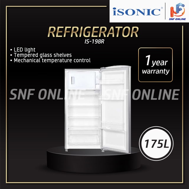 Isonic Single Door Refrigerator (175L) IS-198R