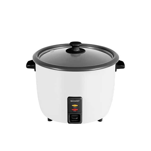 Sharp 1.8L Rice Cooker With Glass Lid KSH188GWH