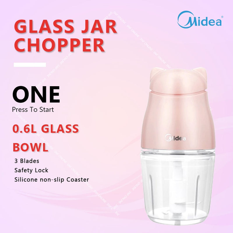 Midea 0.6L Glass Jar Chopper MBC-06PK