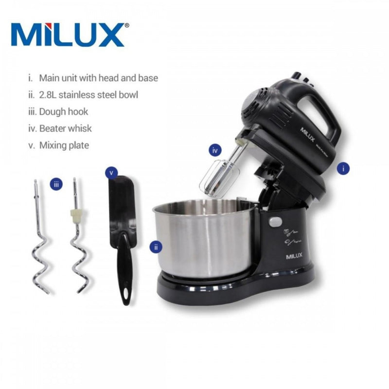 Milux 2.8L Multi Pro Stand Mixer MSM-9512 MSM9512