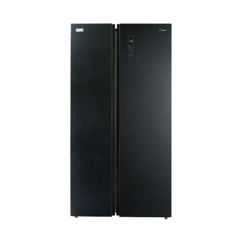 Midea 580L Side By Side Refrigerator Black Glass MSS-582WEGBI MSS582WEGBI