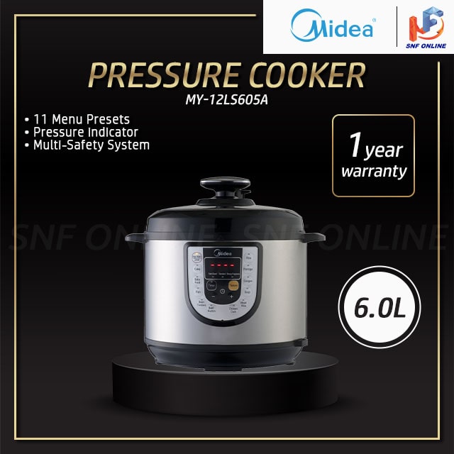 Midea Pressure Cooker (6.0l) Periuk Tekanan MY-12LS605A