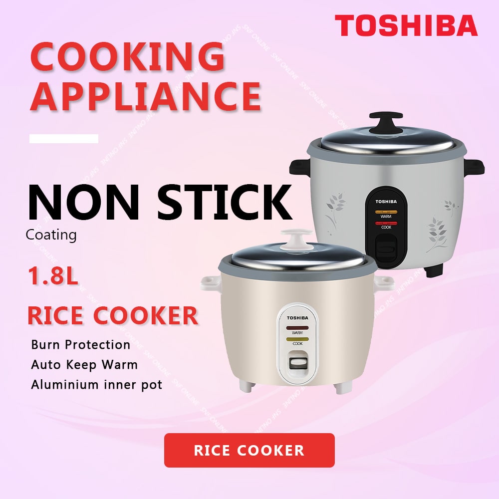 Toshiba 1.8L Conventional Rice Cooker RC-T18CEMY(GY) (Grey)