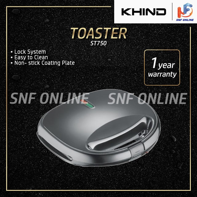 Khind Sandwich Toaster Pembakar Roti Sandwich ST-750 ST750