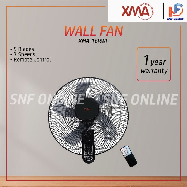 XMA Wall Fan Series (16”) with Remote XMA-16RWF