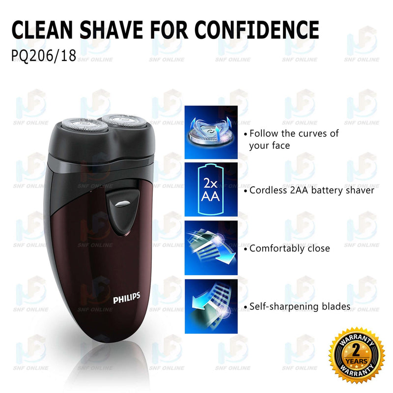 Philips Battery Shaver Pencukur Rambut PQ206 ( PQ206/18 )