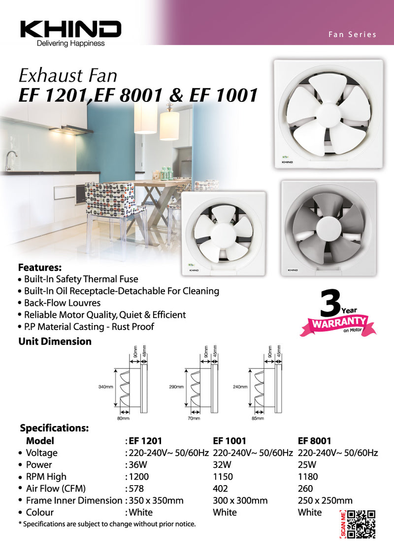 Khind Exhaust Fan 12'' EF1201