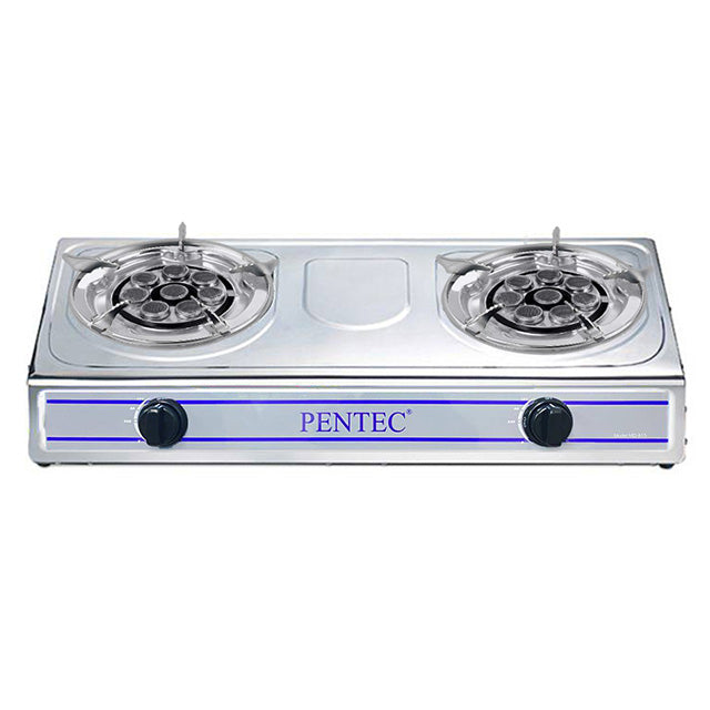 Pentec Double Burner Epoxy Gas Stove MD-815