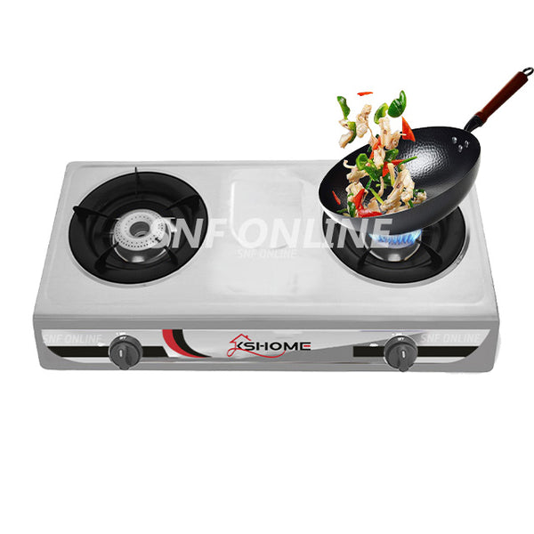 KSHOME Double Burner Gas Cooker Dapur Gas KSH-807GC