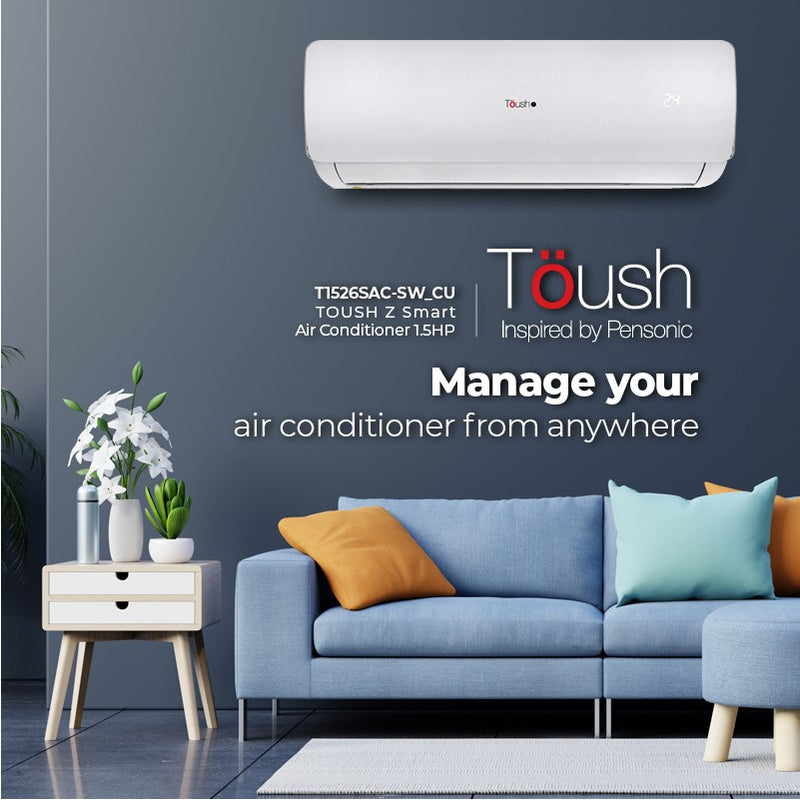 Toush Smart Air Conditioner Aircond 2.5HP T2526SAC-SW T2526SAC-CU