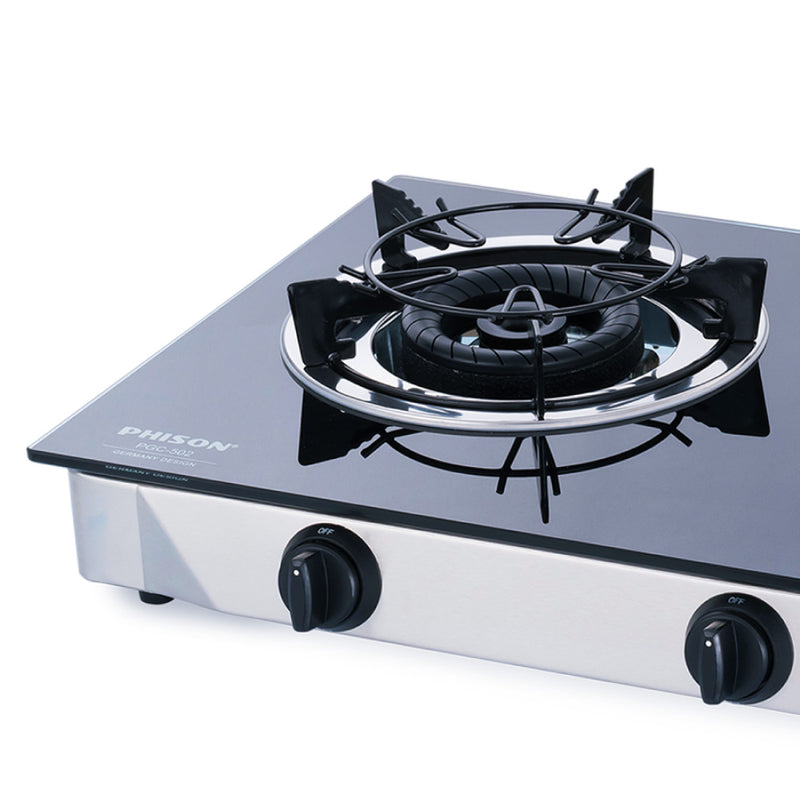 Phison 3 Burner Tempered Glass Gas Cooker PGC-502